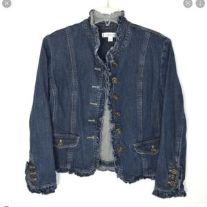 Women's jeans jacket plus 1x